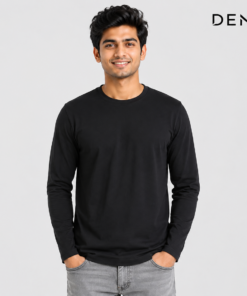 black-long-sleeve-crew-neck