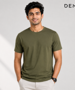 olive-green-crew-neck