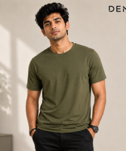 olive-green-crew-neck