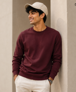 maroon-crew-neck-tshirt