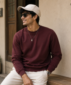 maroon-crew-neck-tshirt