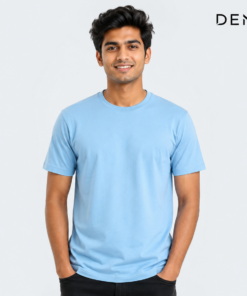 blue-crew-neck-tshirt